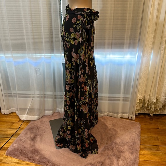 Giambattista Valli Floral Print Silk Georgette Maxi Skirt - Picture 5 of 7